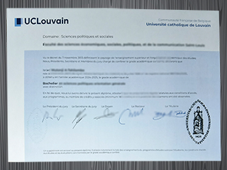 UCLouvain degree