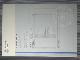 Universität Zürich transcript