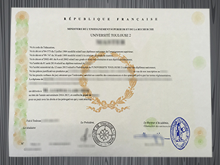 Université Toulouse 2 diploma