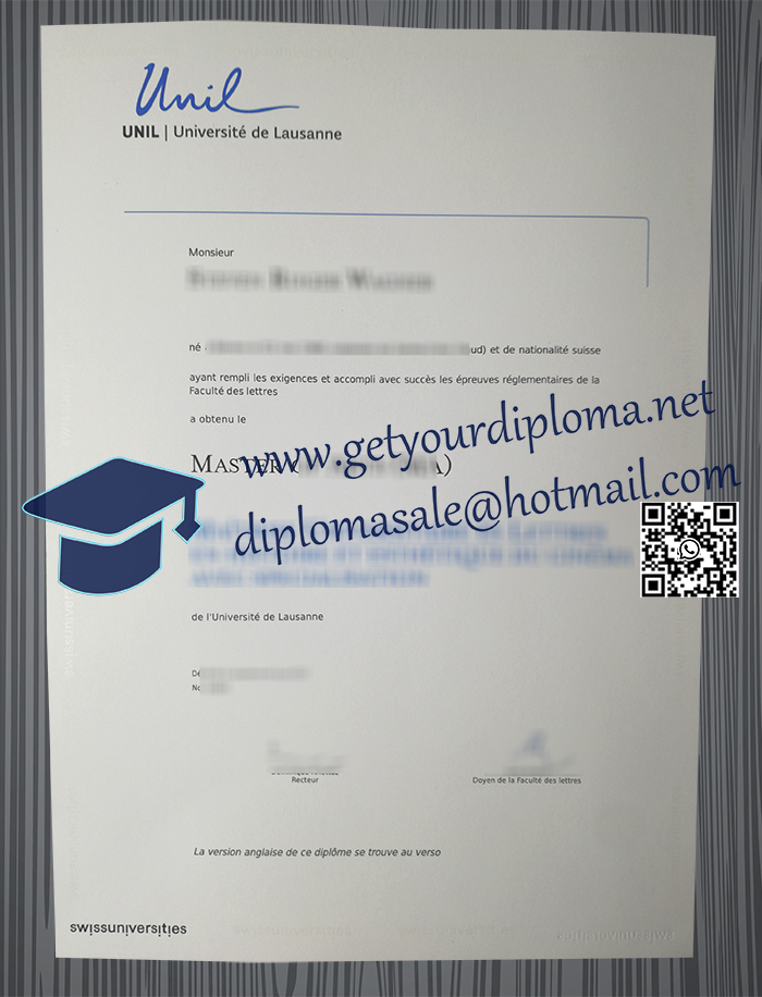 Université de Lausanne degree