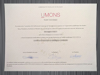 Université de Mons diploma