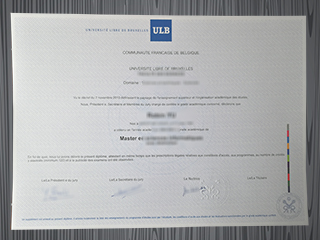 Université libre de Bruxelles diploma