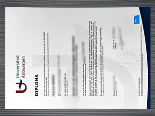Universiteit Antwerpen diploma