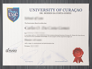 University of Curaçao diploma