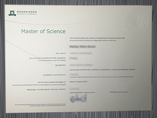 Wageningen University diploma