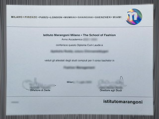 Istituto Marangoni diploma