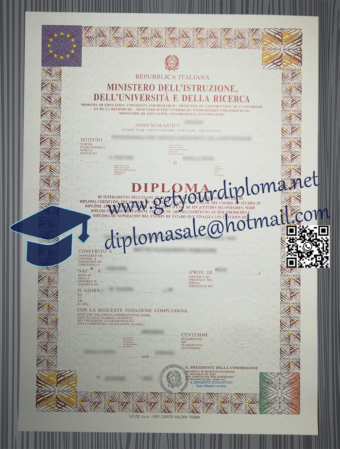 Ministero dell'Università e della Ricerca diploma