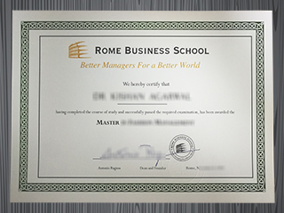 Rome Business School diploma