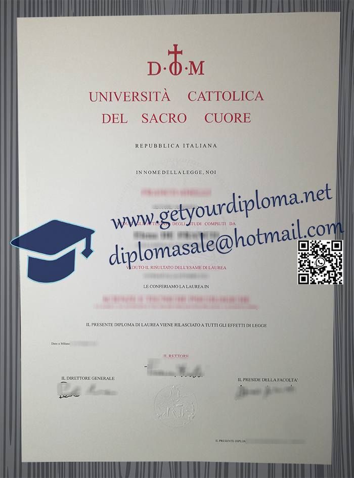Università Cattolica del Sacro Cuore degree