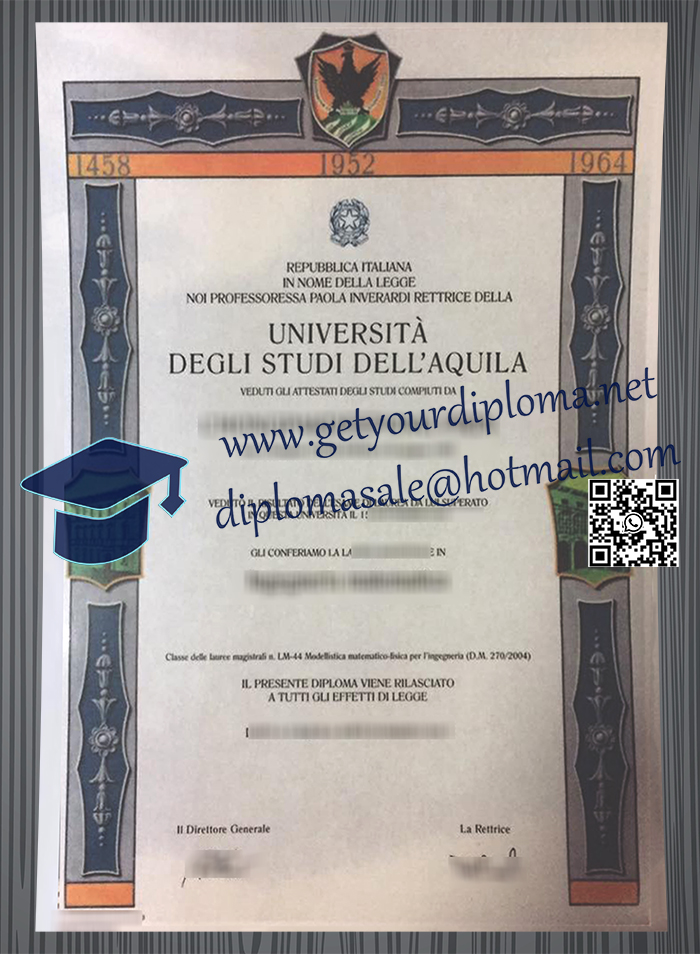 Università degli Studi dell'Aquila degree