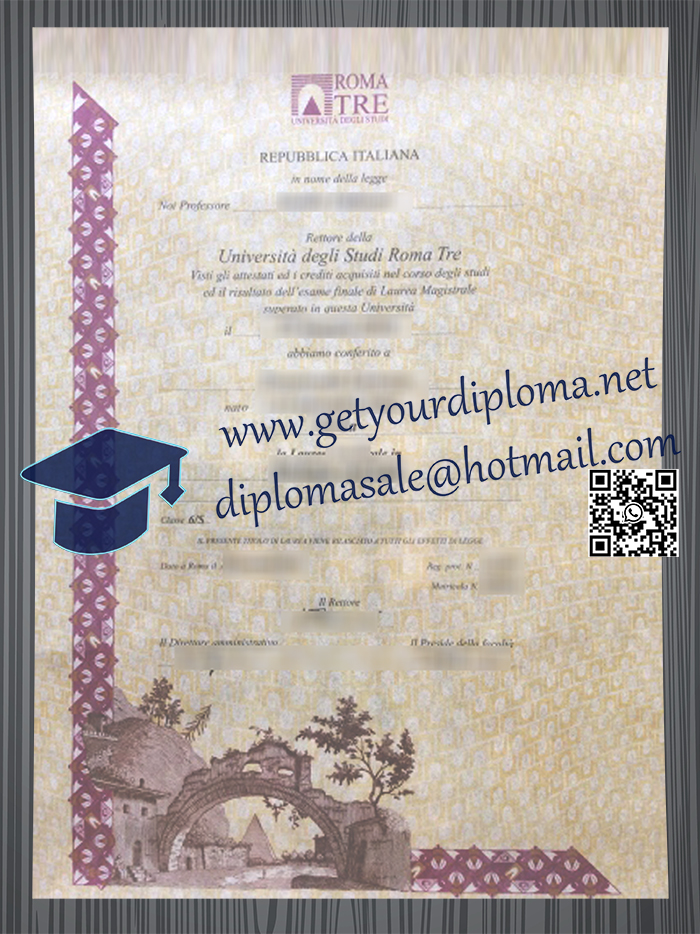 Università degli Studi di Roma Tre diploma degree