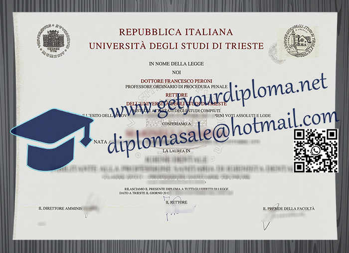 Università degli Studi di Trieste degree