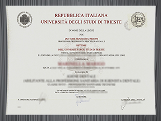 Università degli Studi di Trieste diploma