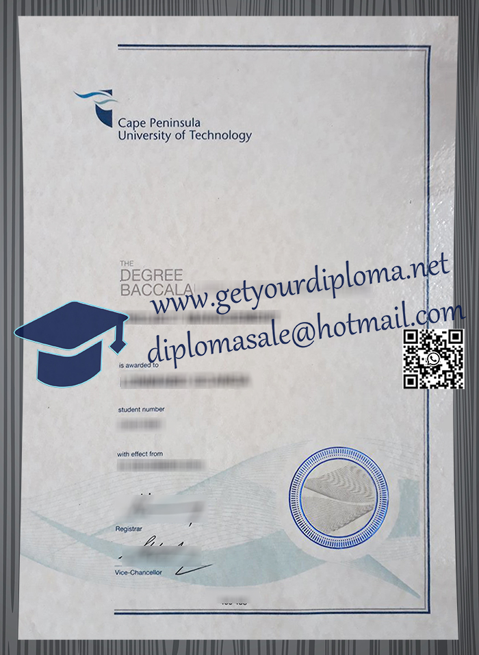 Cape Peninsula University of Technology diploma