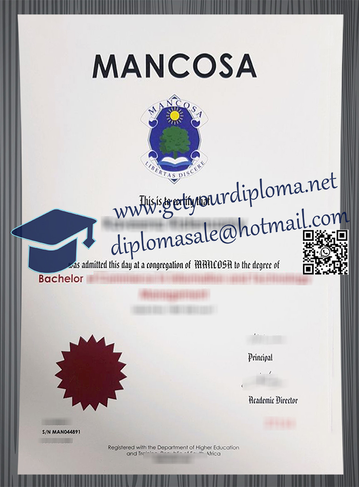 MANCOSA diploma