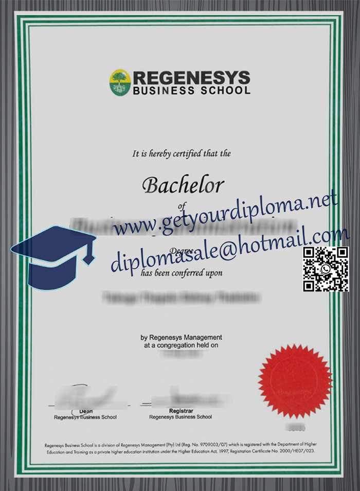 Regenesys Business School diploma