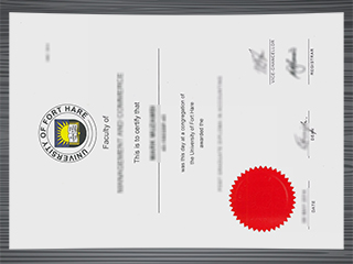 University of Fort Hare diploma