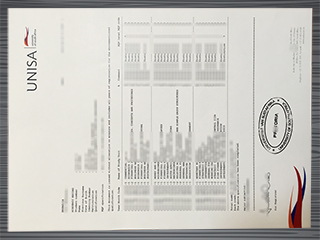 University of South Africa transcript